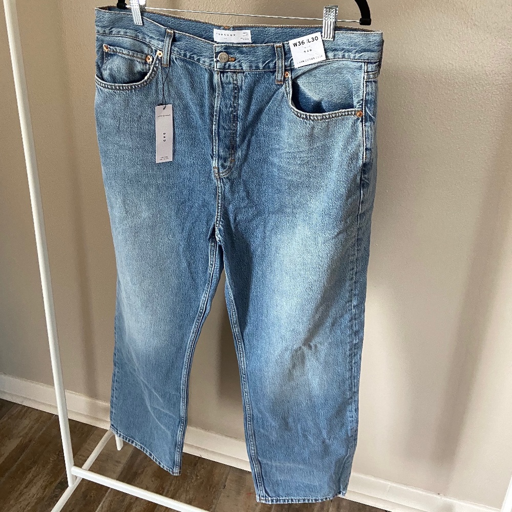 Topshop Dad Jeans Light Wash
